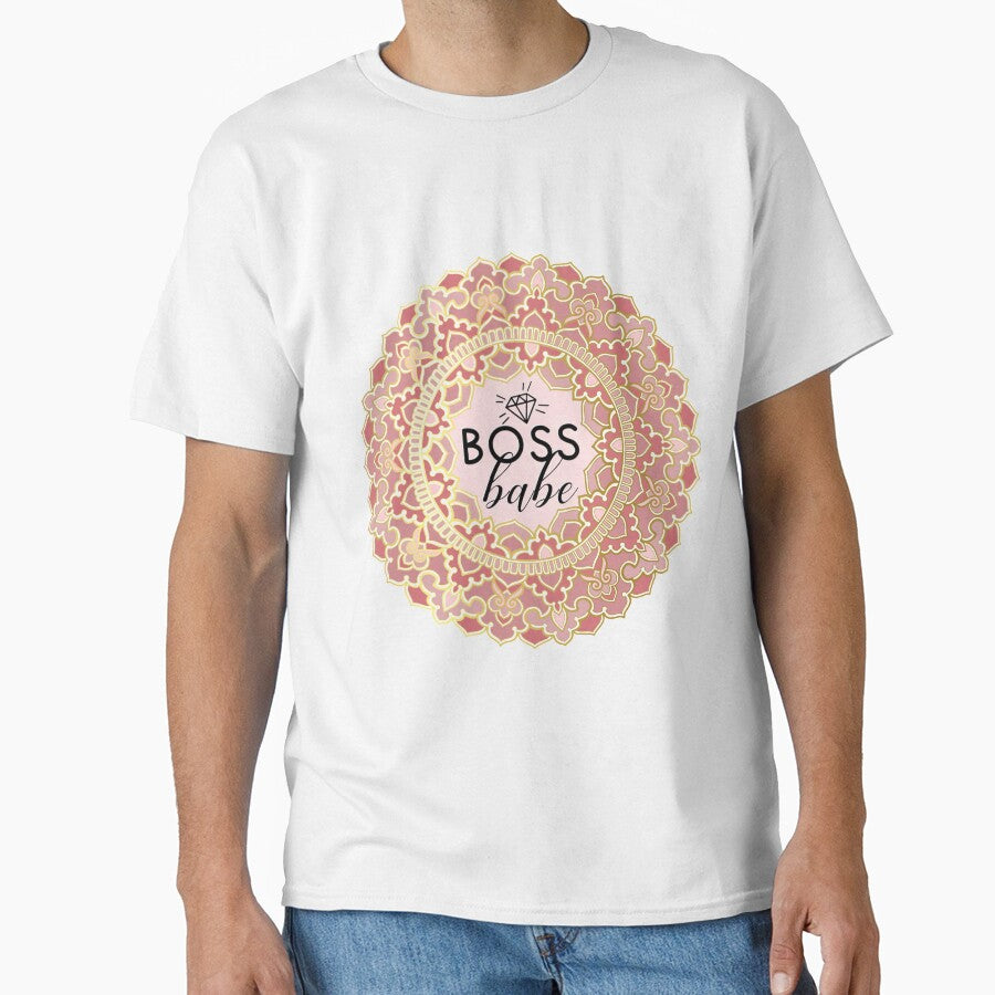 Boss Babe Mandala by gulmohars T-Shirts, Hoodie, Sweatshirt | BlankRebels.com (Image 1)
