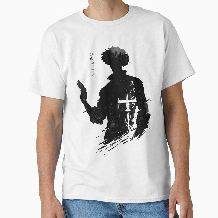 Spike Cowboy Anime by Mundotakus T-Shirts, Hoodie, Sweatshirt | BlankRebels.com (Image 1)