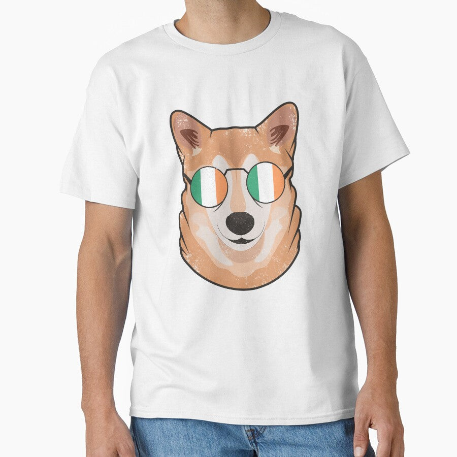 Vintage Patriotic Shiba Inu Irish Flag by feether-store