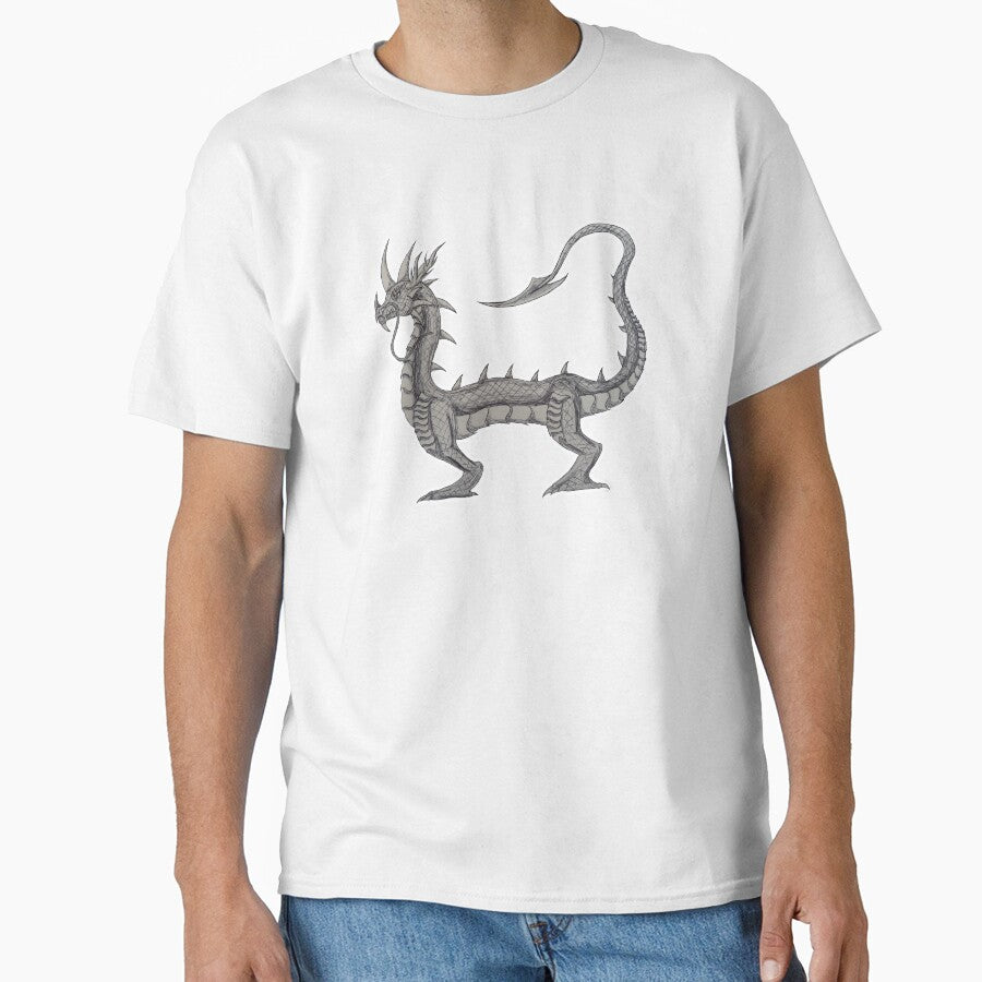 Ashfang Serpent – Hand-Drawn Skeletal Dragon Art by RavenSilverwing T-Shirts, Hoodie, Sweatshirt | BlankRebels.com (Image 1)