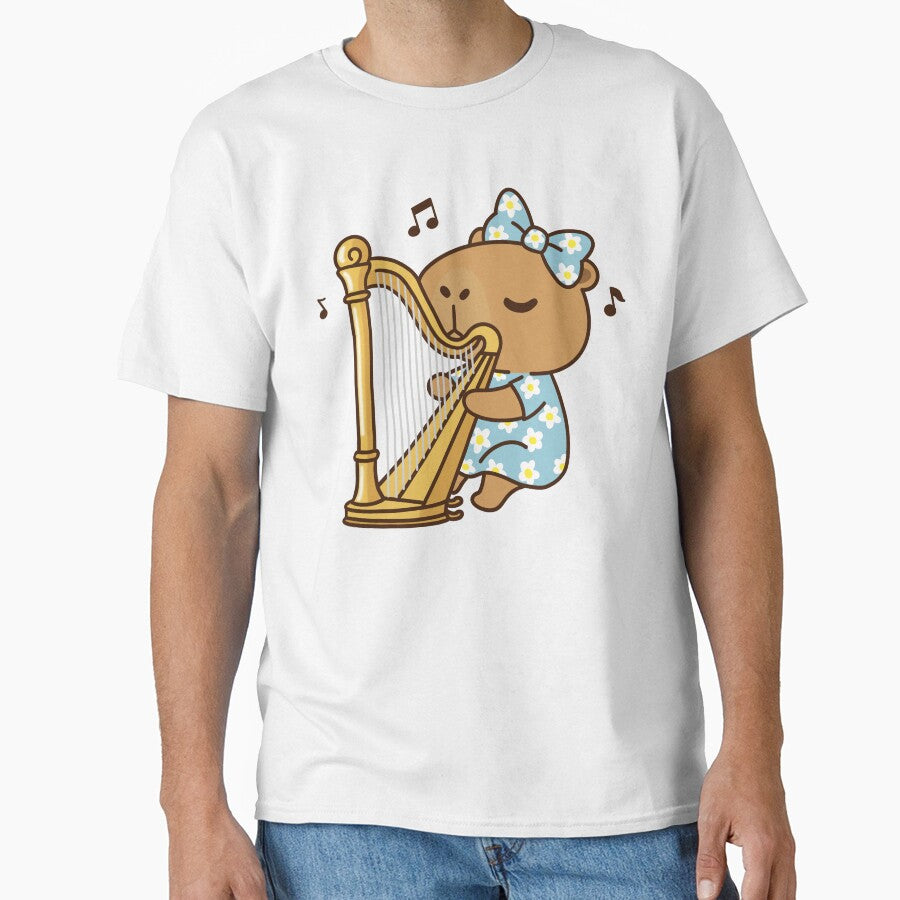 Capybara play Harp by holywarter T-Shirts, Hoodie, Sweatshirt | BlankRebels.com (Image 1)