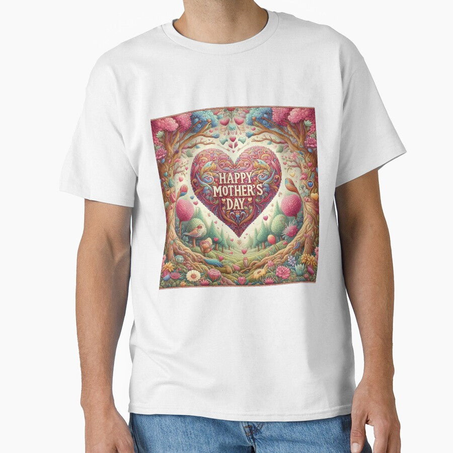 Happy Mothers Day Vibrant Heart Forest by Illuministique T-Shirts, Hoodie, Sweatshirt | BlankRebels.com (Image 1)