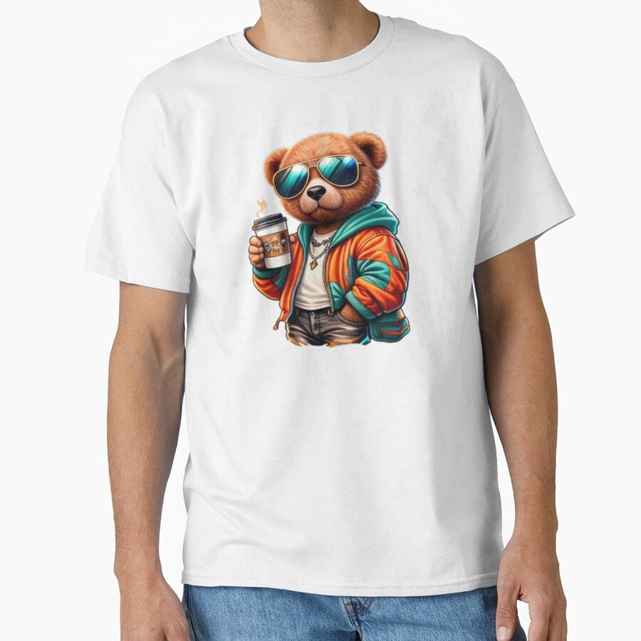 Coffee Bear – Morning Vibes Streetwear Cartoon by the-dovlat T-Shirts, Hoodie, Sweatshirt | BlankRebels.com (Image 1)