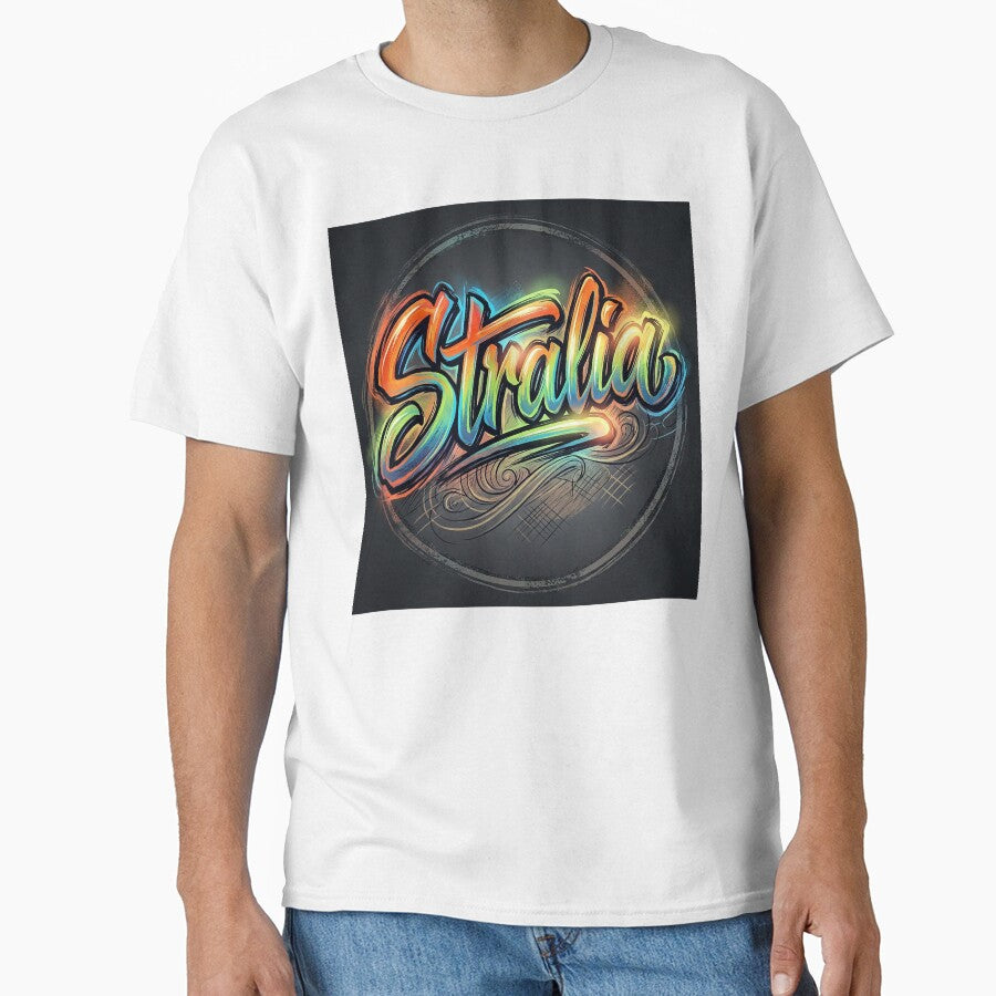 Australia Neon Street Typography Art by JaaGo PopLab T-Shirts, Hoodie, Sweatshirt | BlankRebels.com (Image 1)