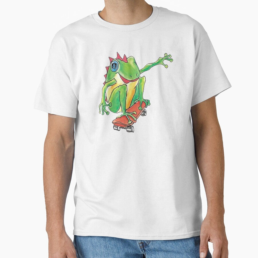 Frog On Skateboard by Rokas554 T-Shirts, Hoodie, Sweatshirt | BlankRebels.com (Image 1)