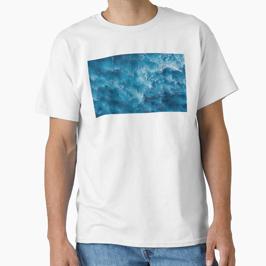 Beautiful Blue Ocean Waves by thegreenclock T-Shirts, Hoodie, Sweatshirt | BlankRebels.com (Image 1)