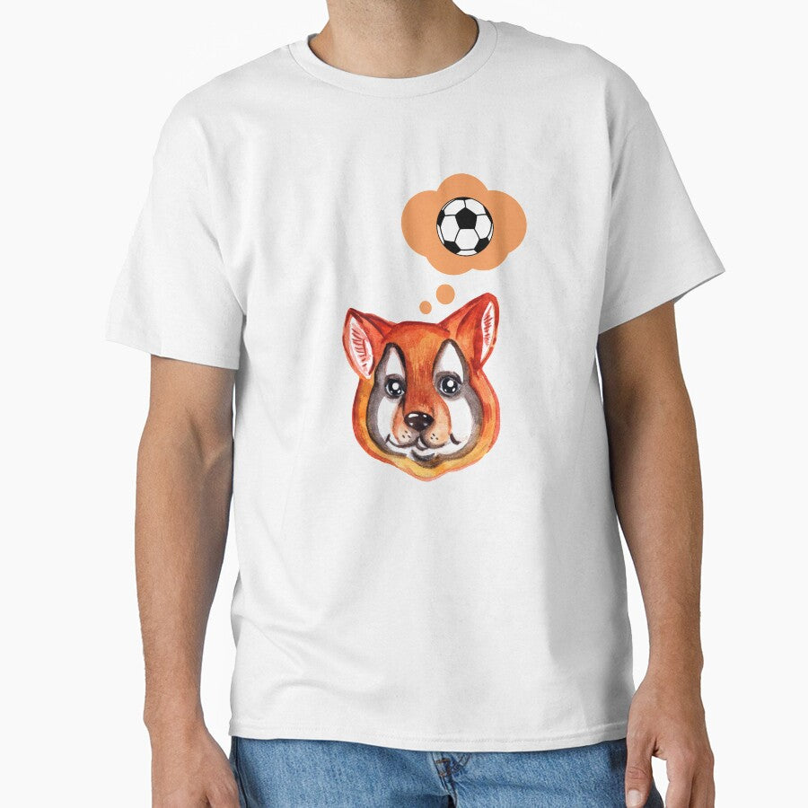Cute dog thinking about soccer by ijdesigns