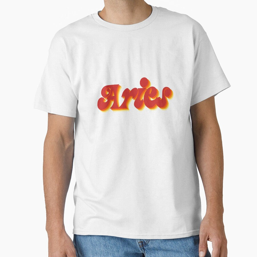 Aries, Retro Font by DandiestArt22 T-Shirts, Hoodie, Sweatshirt | BlankRebels.com (Image 1)