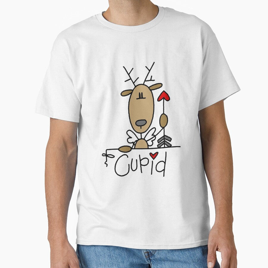 Cupid Reindeer Christmas Holiday by peacockcards T-Shirts, Hoodie, Sweatshirt | BlankRebels.com (Image 1)