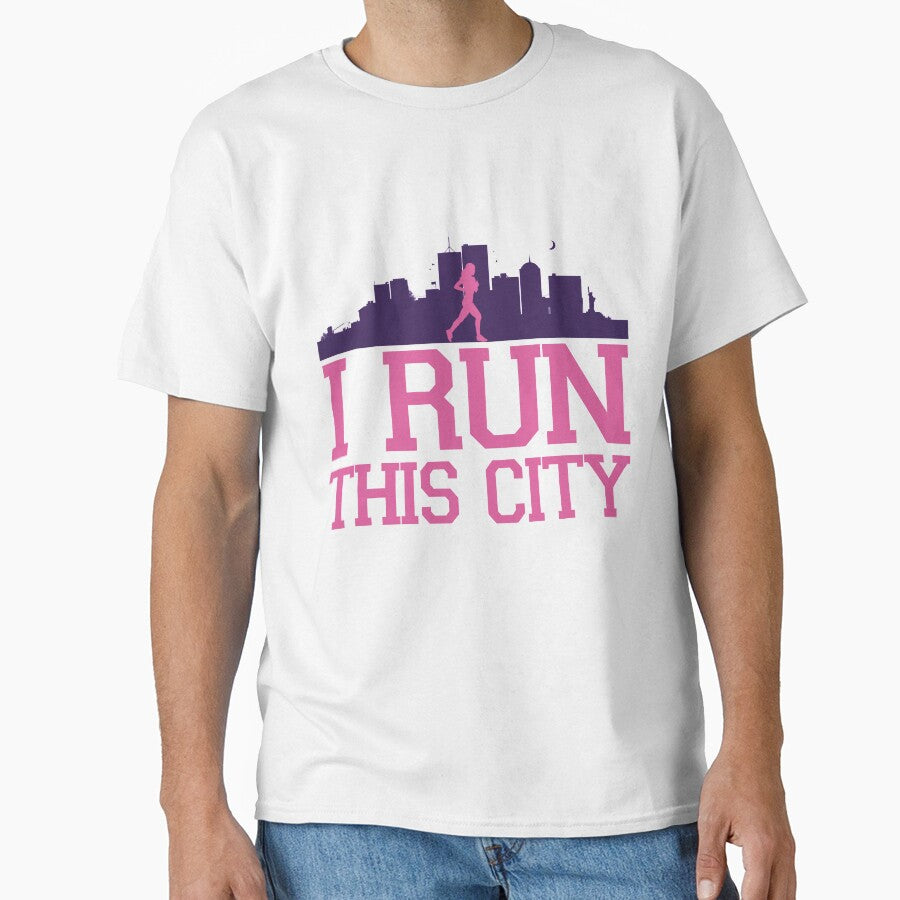 Running in The City Women Run Jogging Jogger lovers Fun Tank Top by djpraxis T-Shirts, Hoodie, Sweatshirt (Image 1)