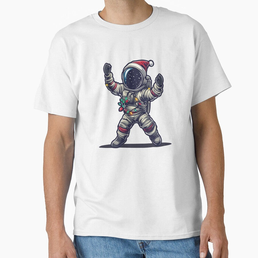 Dancing Christmas Astronaut by NicolasGlowArt T-Shirts, Hoodie, Sweatshirt | BlankRebels.com (Image 1)
