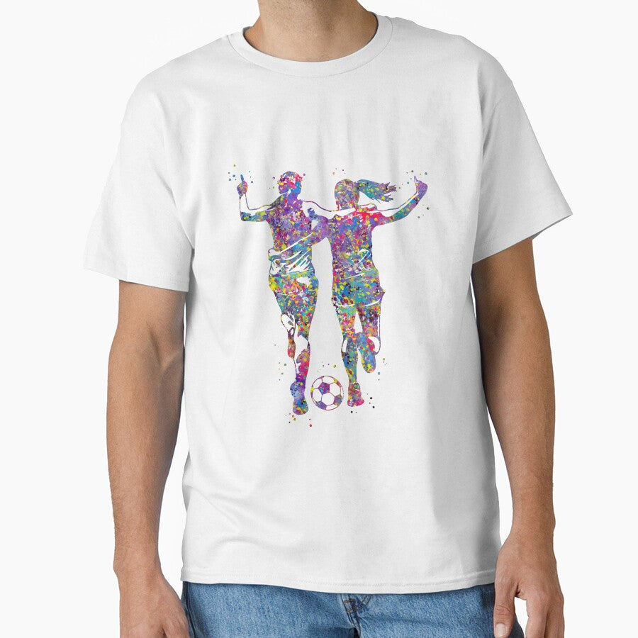 Soccer Player Girls by Rosaliartbook