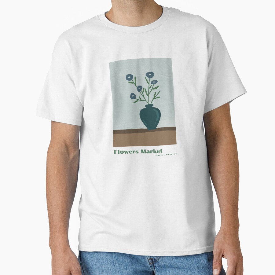 Flower market - flower vase 1 by Sophieeeeehu T-Shirts, Hoodie, Sweatshirt | BlankRebels.com (Image 1)