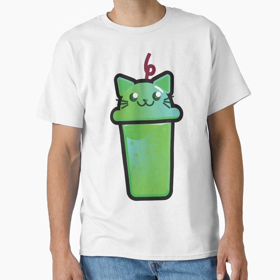 Cute Boba Cucumber Cat Kawaii by DurianDesign T-Shirts, Hoodie, Sweatshirt | BlankRebels.com (Image 1)
