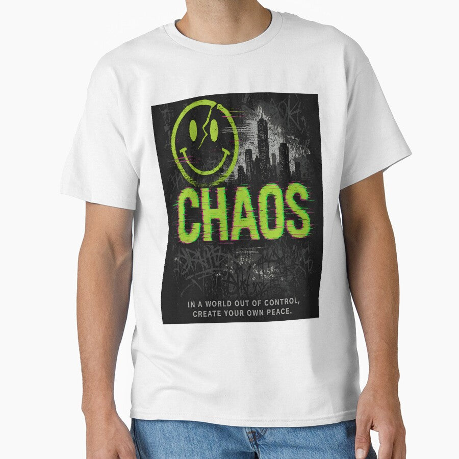 CYBERPUNK CHAOS TEE SHIRT ai generated created by frasues by frasues Hoodie, Sweatshirt | BlankRebels.com (Image 1)