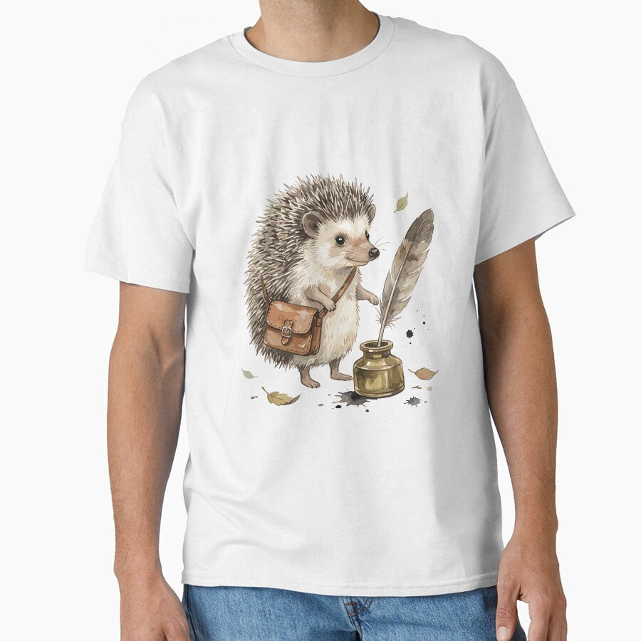 Light Academia: Researcher Hedgehog T-Shirts, Hoodie, Sweatshirt