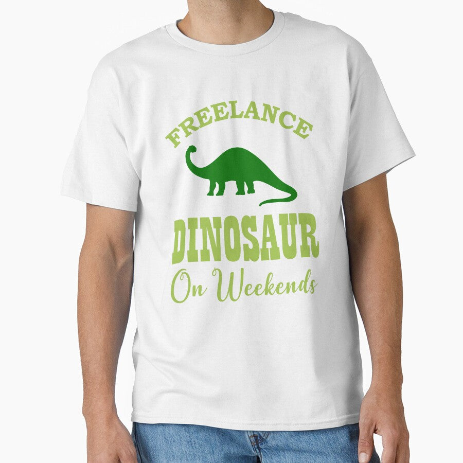 Freelance Dinosaur on Weekends by mrtraz T-Shirts, Hoodie, Sweatshirt | BlankRebels.com (Image 1)
