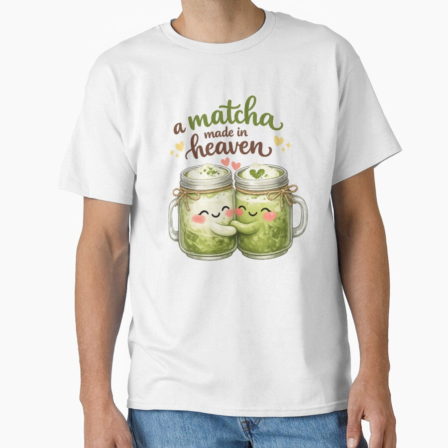 A Matcha Made in Heaven Cute Funny Pun by Ricaso T-Shirts, Hoodie, Sweatshirt | BlankRebels.com (Image 1)