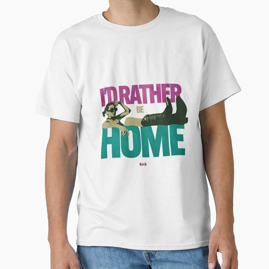 Rather Be Home — Introvert Retro Collage Art by Decorador de Corazones