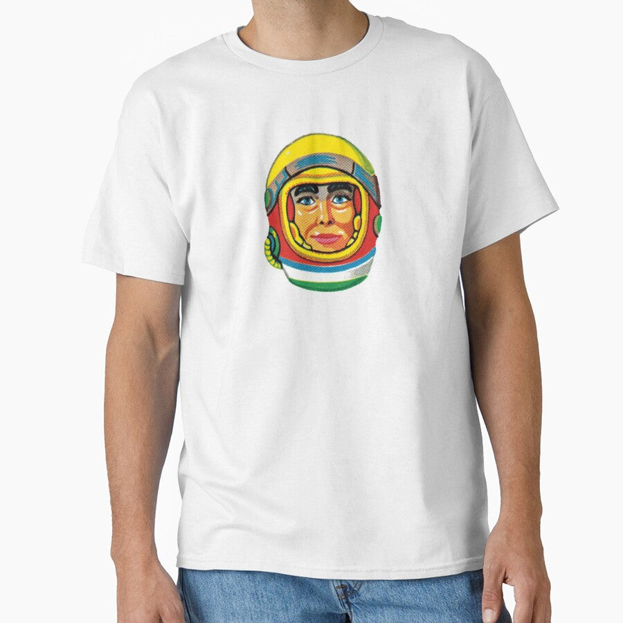 Astronaut Head halftone 1950s by PIXEL POP DESIGNS - Beyond the Norm! T-Shirts, Hoodie, Sweatshirt (Image 1)