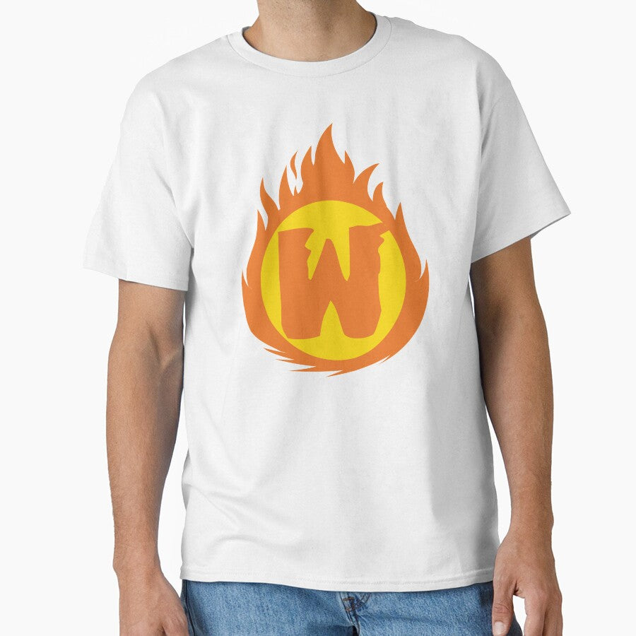 Superhero Letter W. Fire Insignia by mgulin T-Shirts, Hoodie, Sweatshirt | BlankRebels.com (Image 1)