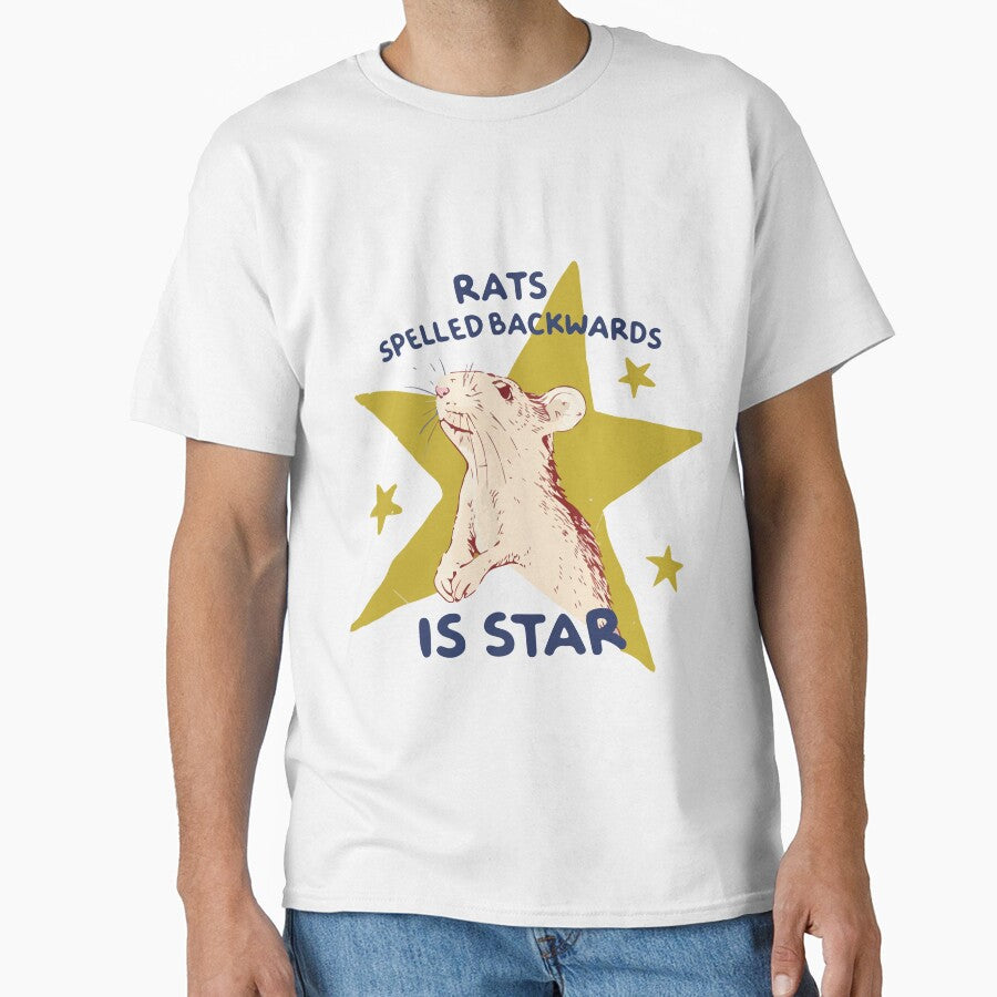 Rats Spelled Backwards Is Star Funny Rat Meme Cute Animal Lover Design by kiralynstration