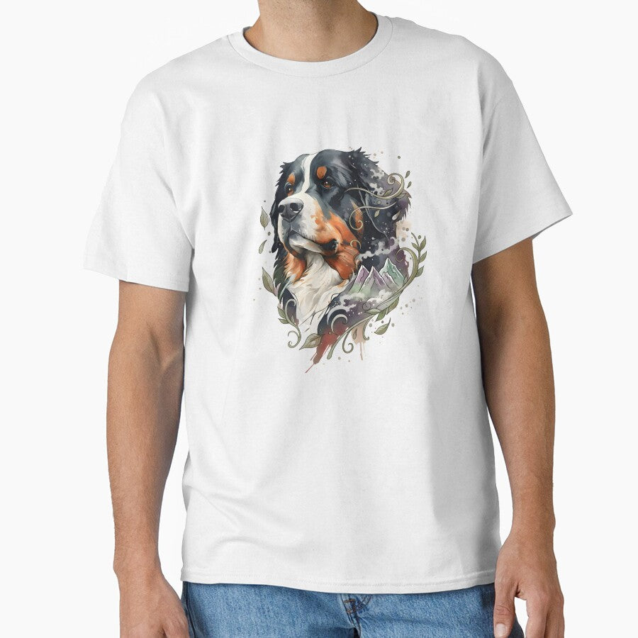 Bernese Mountain Dog | Colorful Watercolor Design #20 by MatsurexDesigns