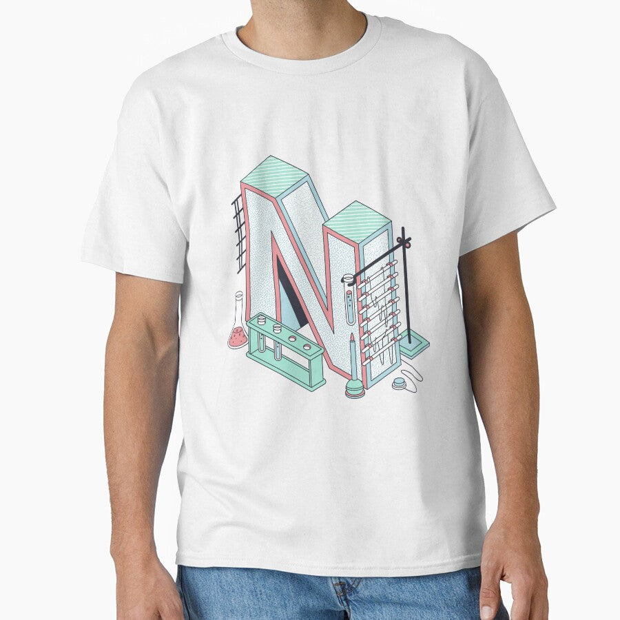 Pastel Retro Letter N by CynthSky T-Shirts, Hoodie, Sweatshirt | BlankRebels.com (Image 1)