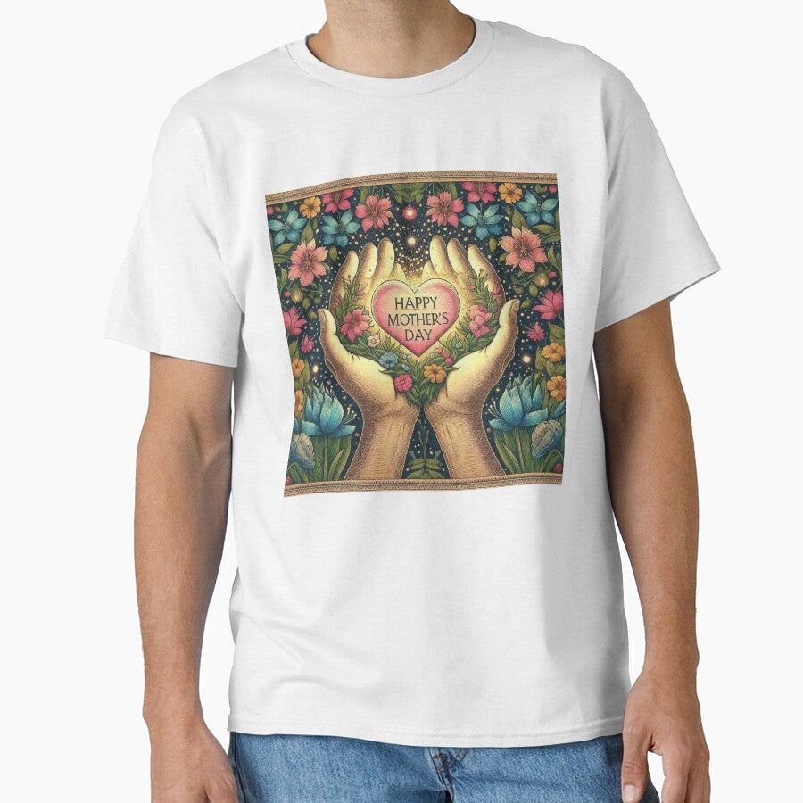 Glowing Heart Mothers day gift floral flower by Illuministique T-Shirts, Hoodie, Sweatshirt | BlankRebels.com (Image 1)