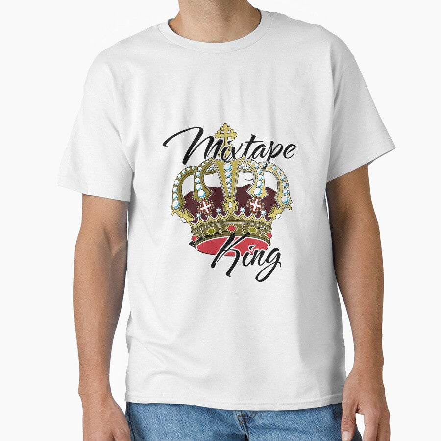 Mixtape King & Crown - Black - by onjcdesign T-Shirts, Hoodie, Sweatshirt | BlankRebels.com (Image 1)