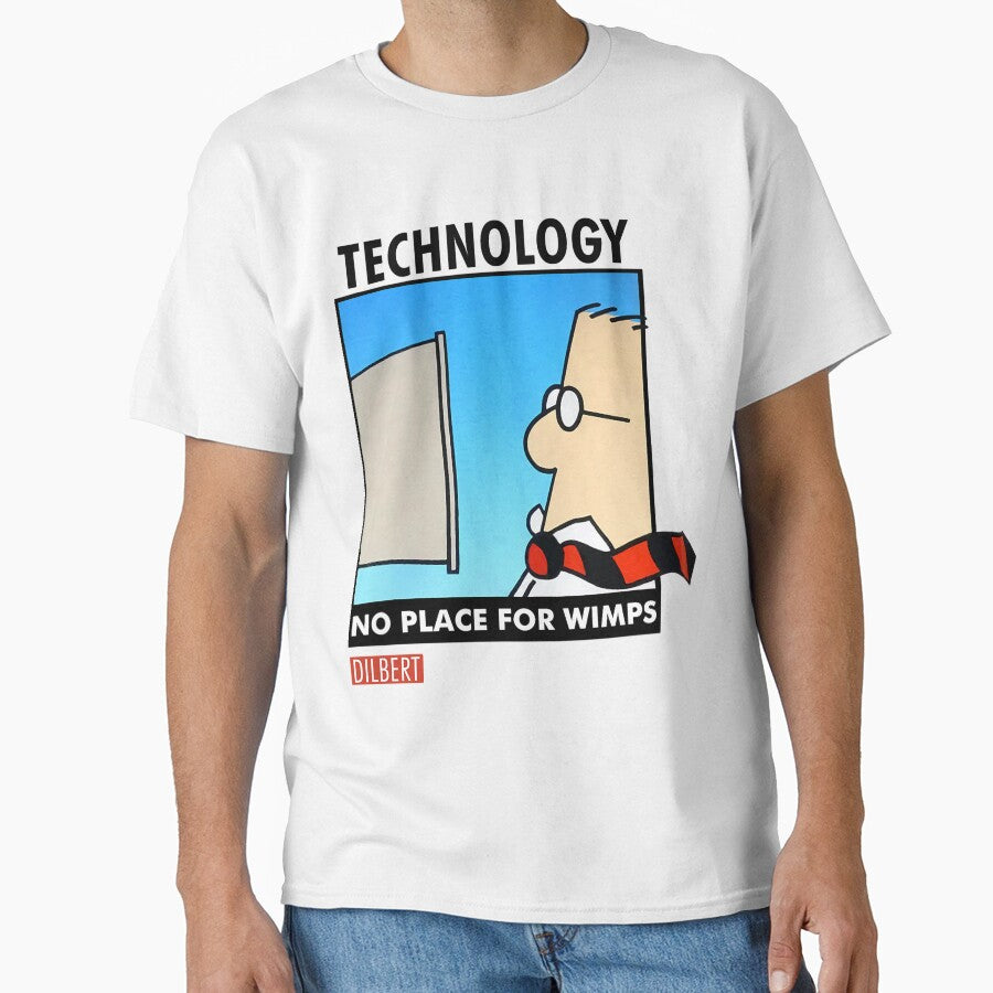 Vintage - Technology No Place For Wimps1990s Large Trending by magdaskohler23 T-Shirts, Hoodie, Sweatshirt (Image 1)