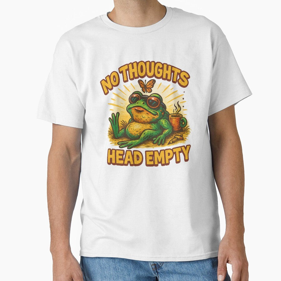 No Thoughts Head Empty Frog by Vitalka-uk T-Shirts, Hoodie, Sweatshirt | BlankRebels.com (Image 1)