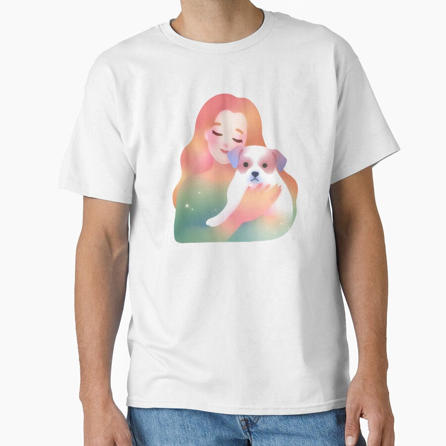 Woman holding dog | Dog mom | Dog lover by PurpleWay T-Shirts, Hoodie, Sweatshirt | BlankRebels.com (Image 1)