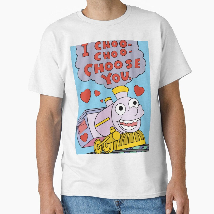 I Choo Choo Choose You   | The Simpsons Inspired | @HeckinFarOut by Two Otters Co T-Shirts, Hoodie, Sweatshirt (Image 1)