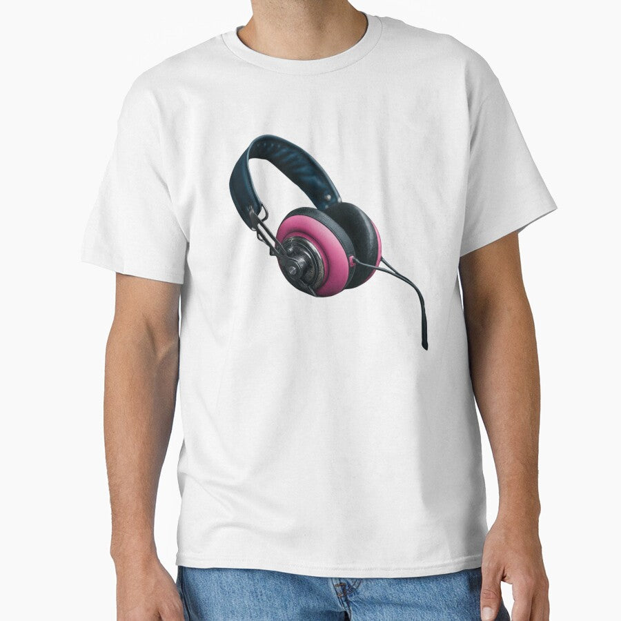 Minimalist Music Headphones Illustration by Bongsheila T-Shirts, Hoodie, Sweatshirt | BlankRebels.com (Image 1)