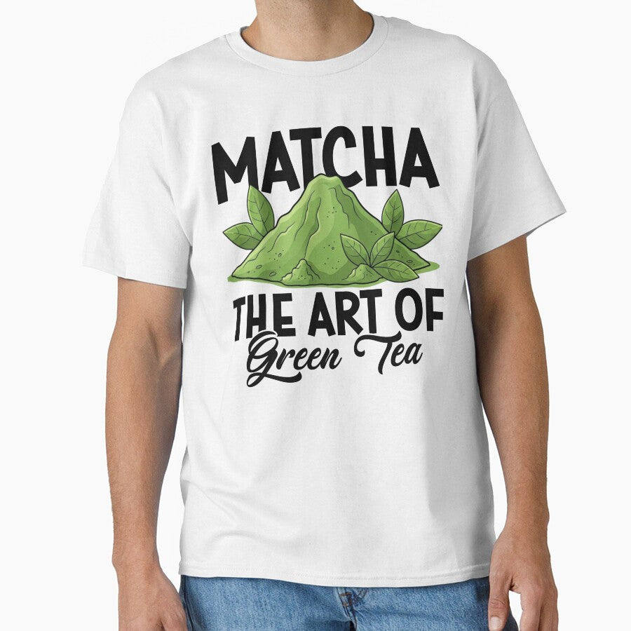 Matcha Green Tea Powder Illustration – The Art of Green Tea by dianadouri T-Shirts, Hoodie, Sweatshirt (Image 1)