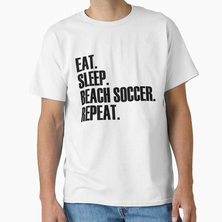 Eat Sleep Beach Soccer Repeat by Adel Qasem