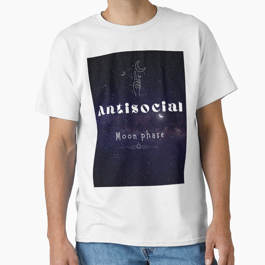 Antisocial Moon Phase – Celestial Stillness by Iccis T-Shirts, Hoodie, Sweatshirt | BlankRebels.com (Image 1)