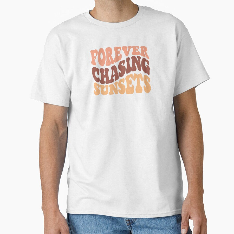 Forever Chasing Sunsets Retro Design by handsoftime2020