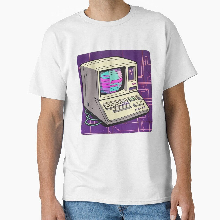 Vaporwave Aesthetic CCCP Computer - Synthetic Cubism by Star_ T-Shirts, Hoodie, Sweatshirt | BlankRebels.com (Image 1)