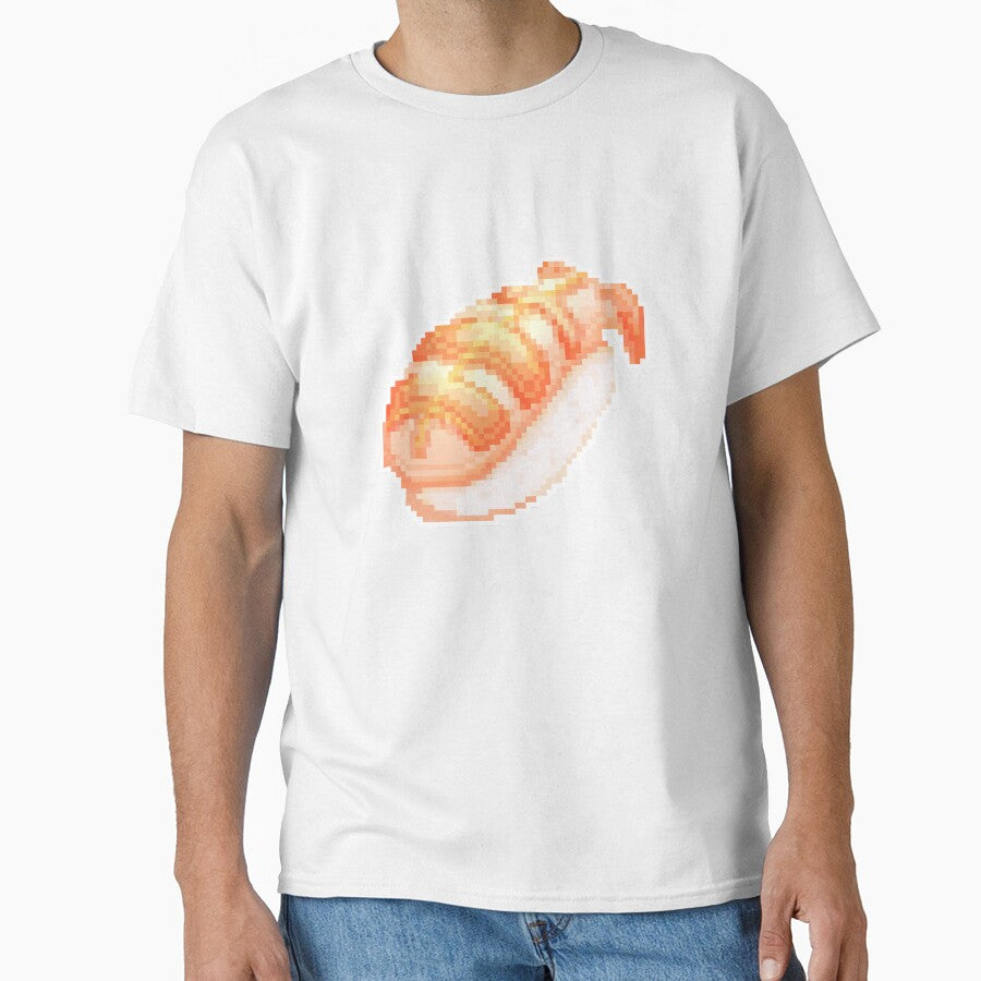 Pixel Art Shrimp Sushi by Percy Everett T-Shirts, Hoodie, Sweatshirt | BlankRebels.com (Image 1)