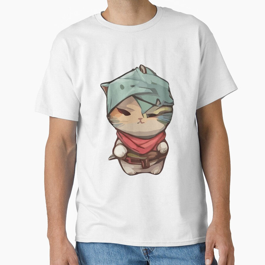cute kawaii ninja cat with cute eyes by DunuStore T-Shirts, Hoodie, Sweatshirt | BlankRebels.com (Image 1)