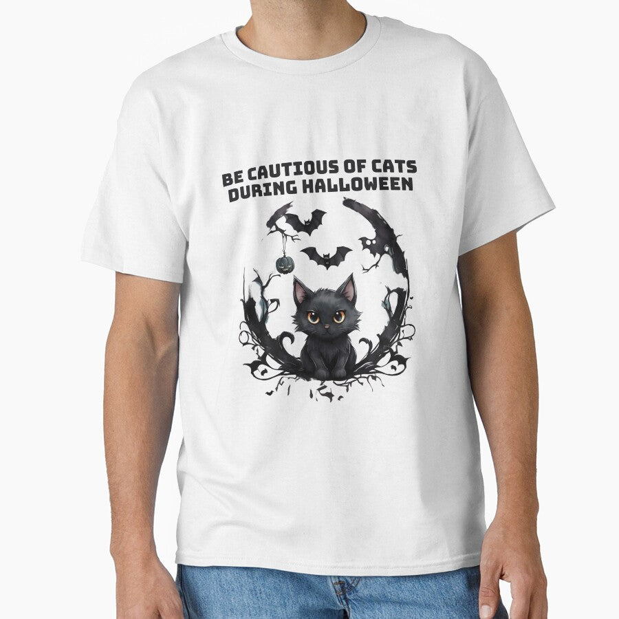Be cautious of cats during Halloween by -DEEWOLF- T-Shirts, Hoodie, Sweatshirt | BlankRebels.com (Image 1)