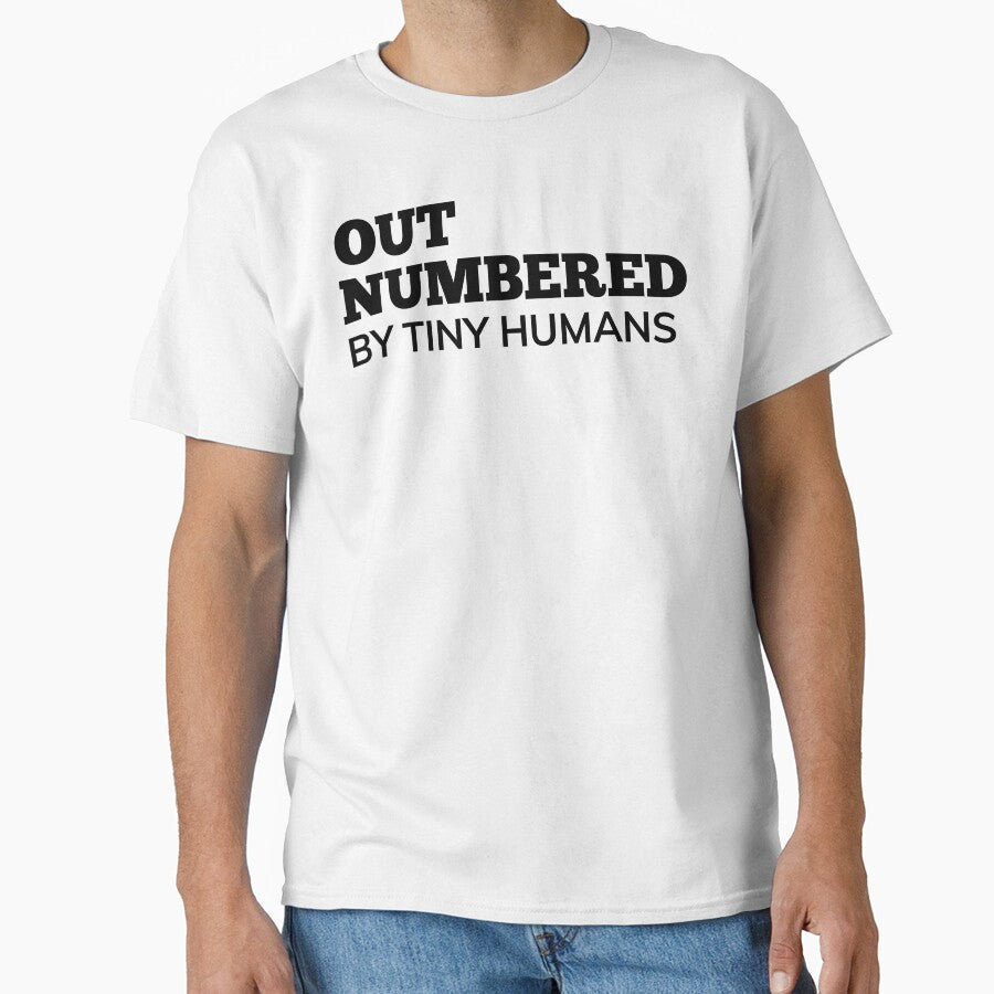 Out Numbered By Tiny Humans. Funny Mom Life and Parenting Quote. Black. by That Cheeky Tee Hoodie, Sweatshirt (Image 1)