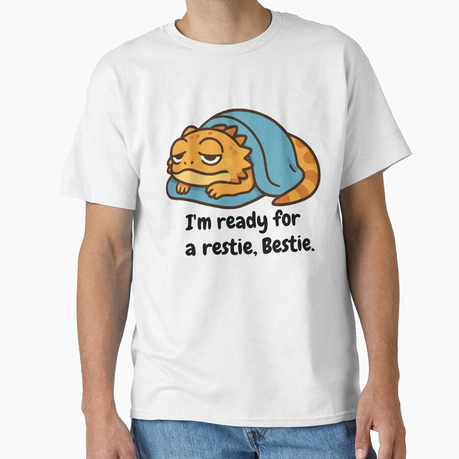 Cozy Beardie Under Blanket – Sleepy Bearded Dragon Cute Cartoon by Strange Comforts T-Shirts, Hoodie, Sweatshirt (Image 1)