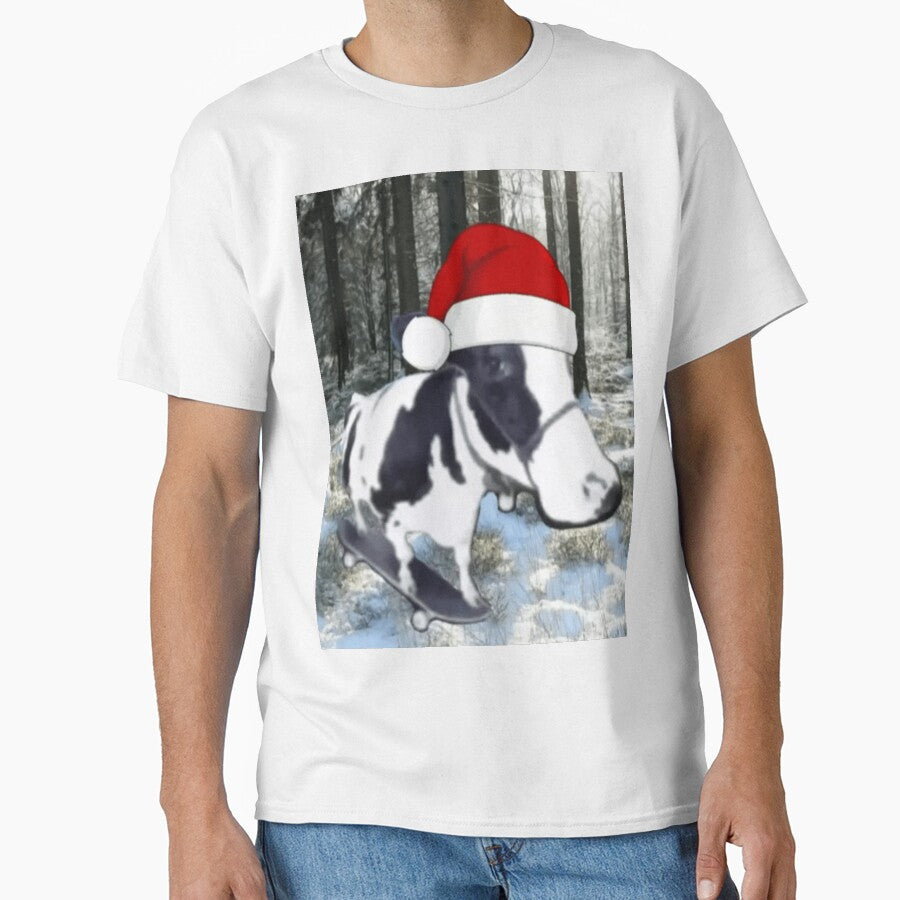 Christmas Cow SkateBoard by Pynman T-Shirts, Hoodie, Sweatshirt | BlankRebels.com (Image 1)