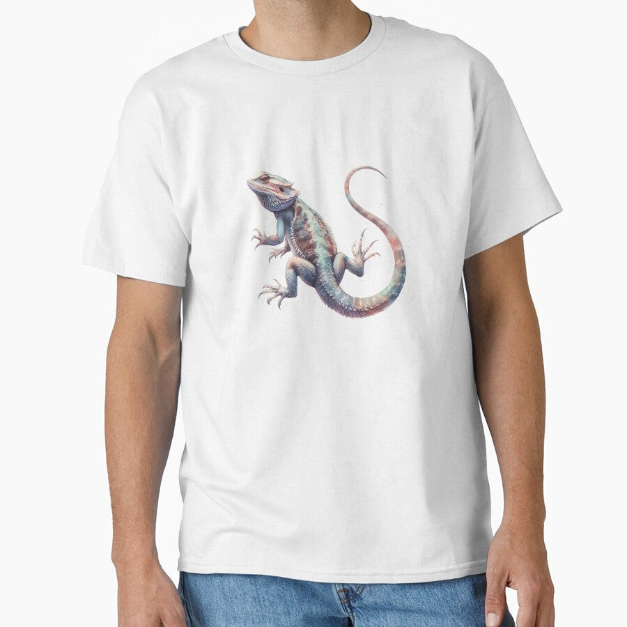 Colorful Watercolor Bearded Dragon by TheAnimalZ00 T-Shirts, Hoodie, Sweatshirt | BlankRebels.com (Image 1)