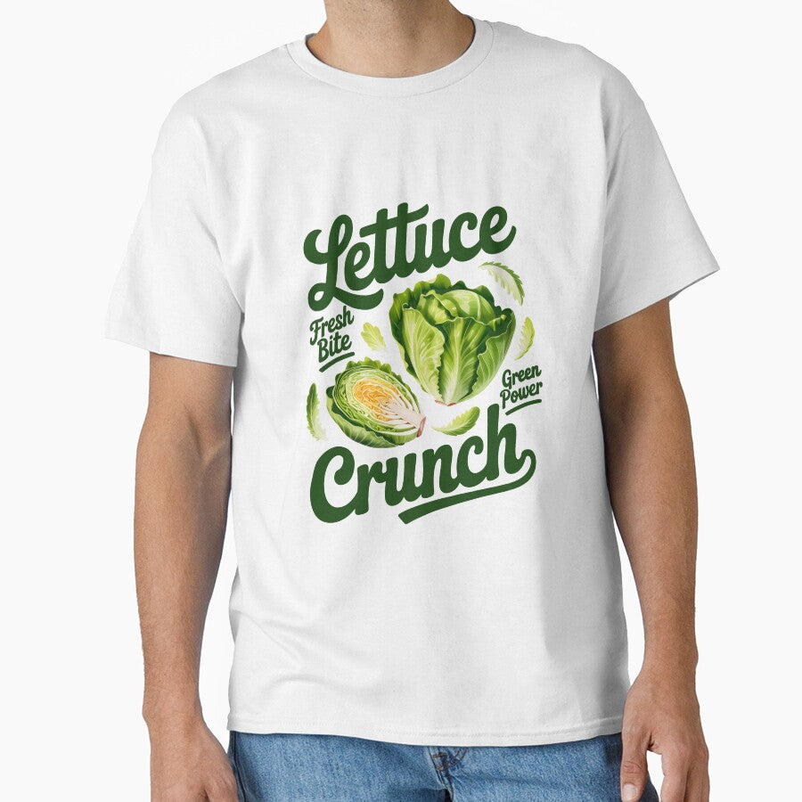 Lettuce Crunch Fresh Bite - Healthy Green Power Art by SplashTastic T-Shirts, Hoodie, Sweatshirt | BlankRebels.com (Image 1)
