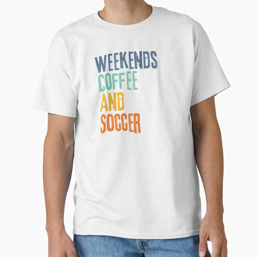 Funny Retro Weekends Coffee and Soccer by WeirdlyRare