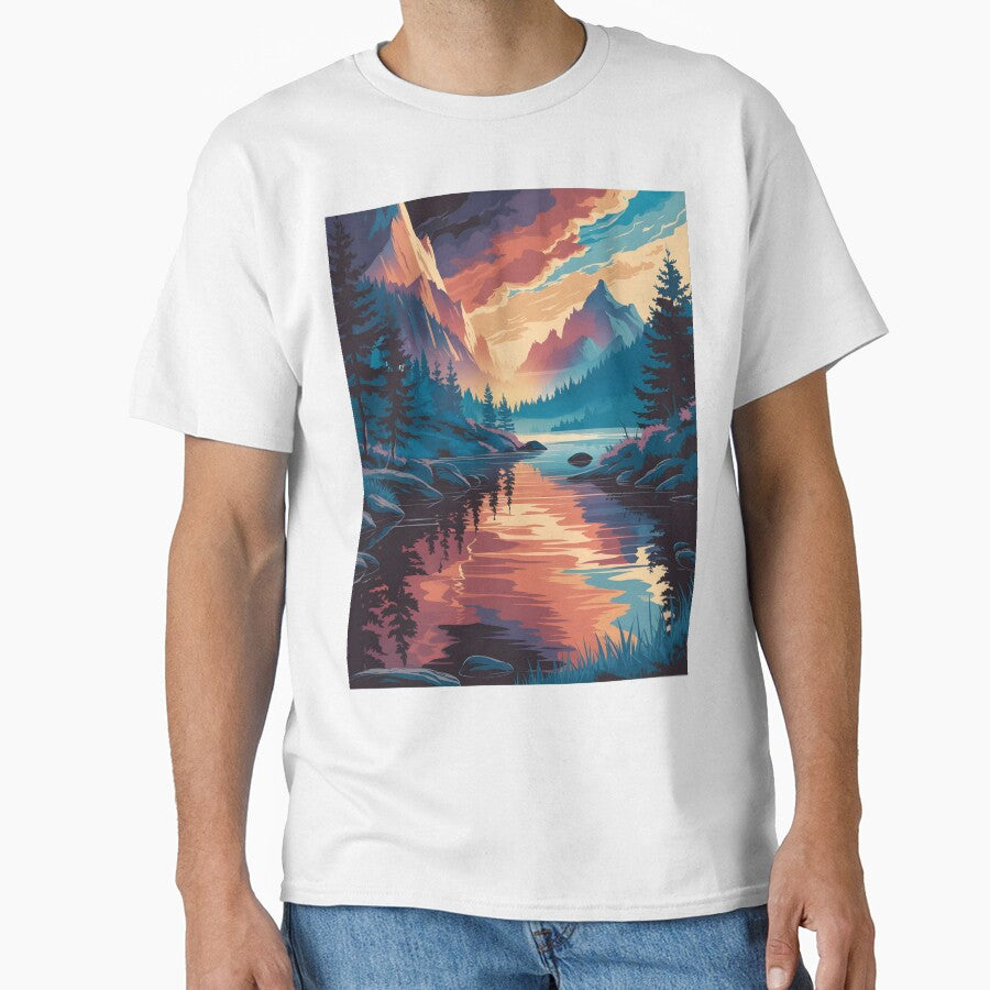 Sunset Moonscape by AnamMHavan T-Shirts, Hoodie, Sweatshirt | BlankRebels.com (Image 1)